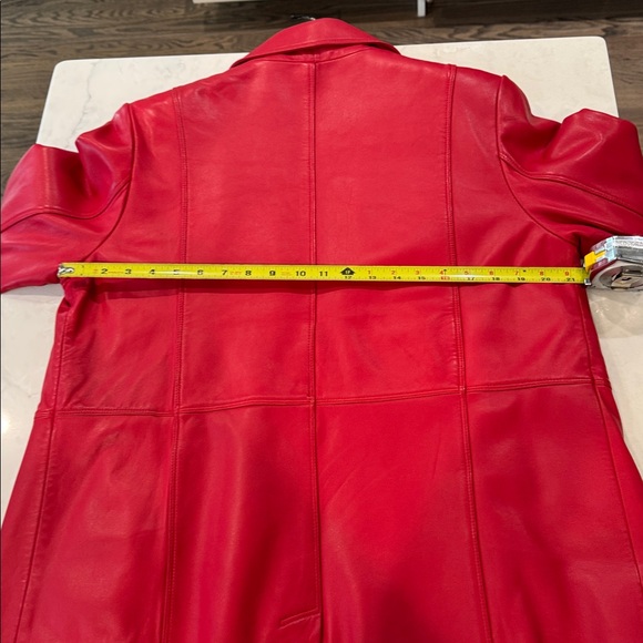 LNR Women's Red Leather Jacket - Picture 9 of 9